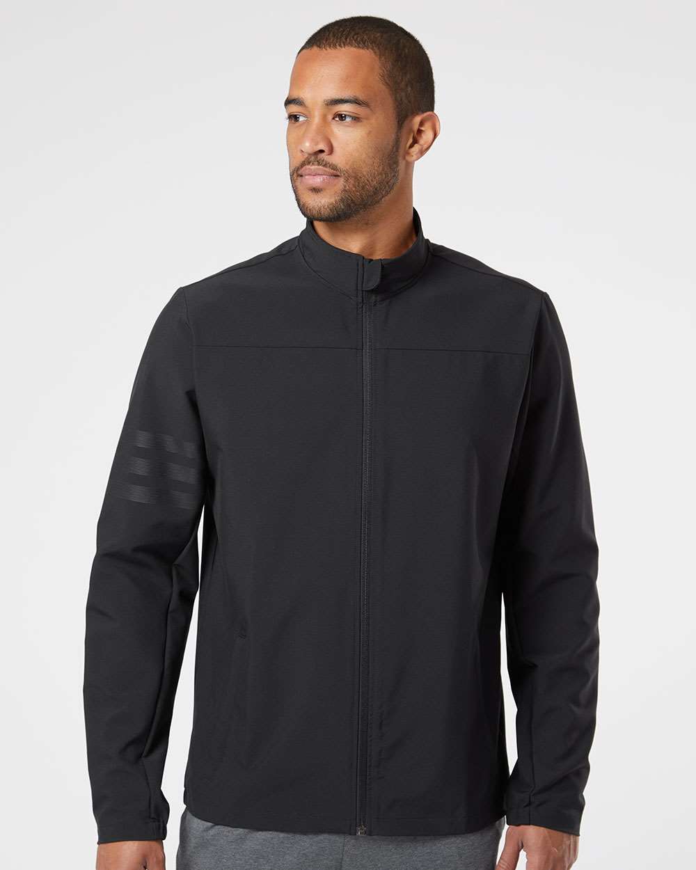 Adidas A267 Men's Wind Resistant Full-Zip Jacket | Custom Embroidery