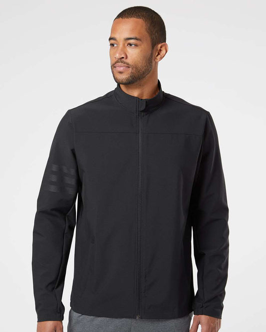 Adidas A267 Men's Wind Resistant Full-Zip Jacket | Custom Embroidery