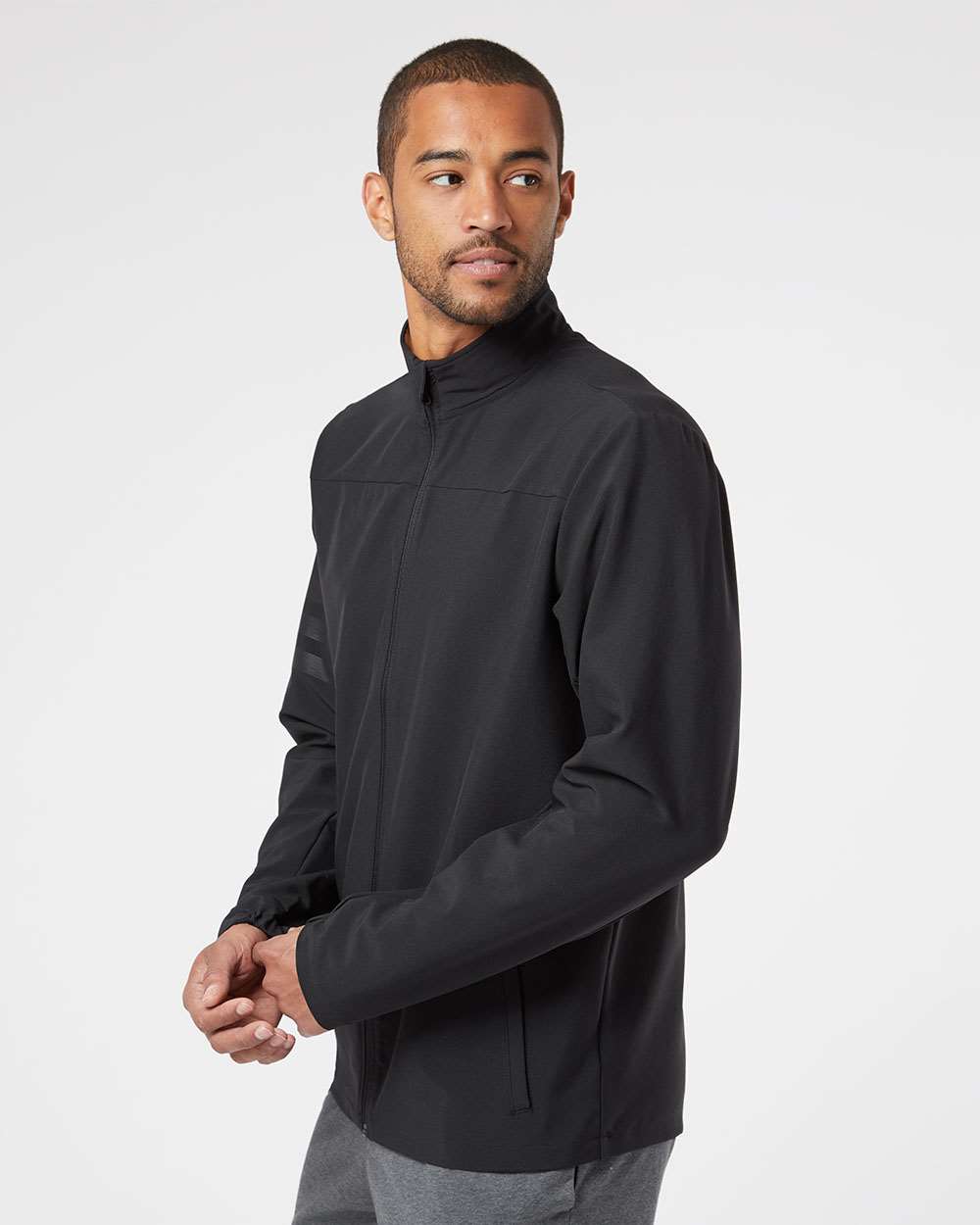 Adidas A267 Men's Wind Resistant Full-Zip Jacket | Custom Embroidery