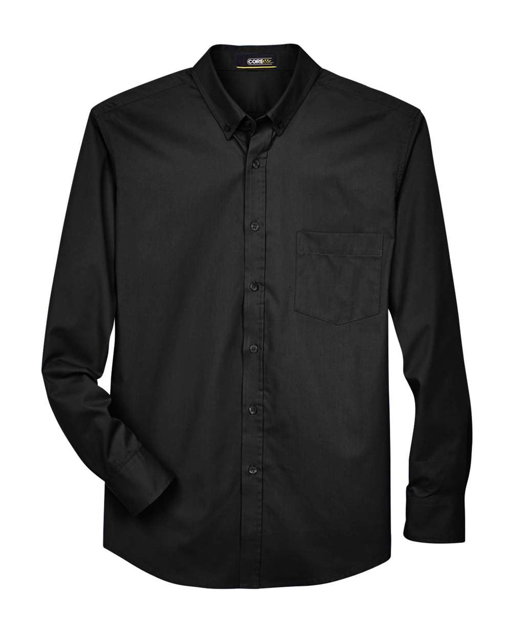 Core 365 88193 Men's Operate Long-Sleeve Twill Dress Shirt with custom embroidery logo — side view — Only Custom Apparel Canada