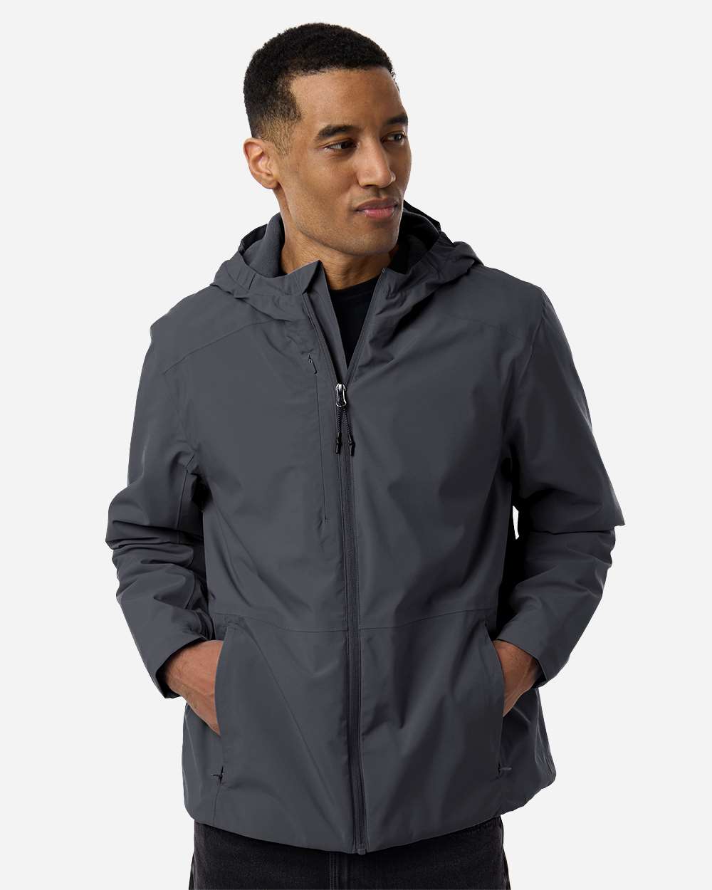 Core 365 CE812 Men's Barrier All Season Jacket with custom embroidery logo — back view — Only Custom Apparel Canada
