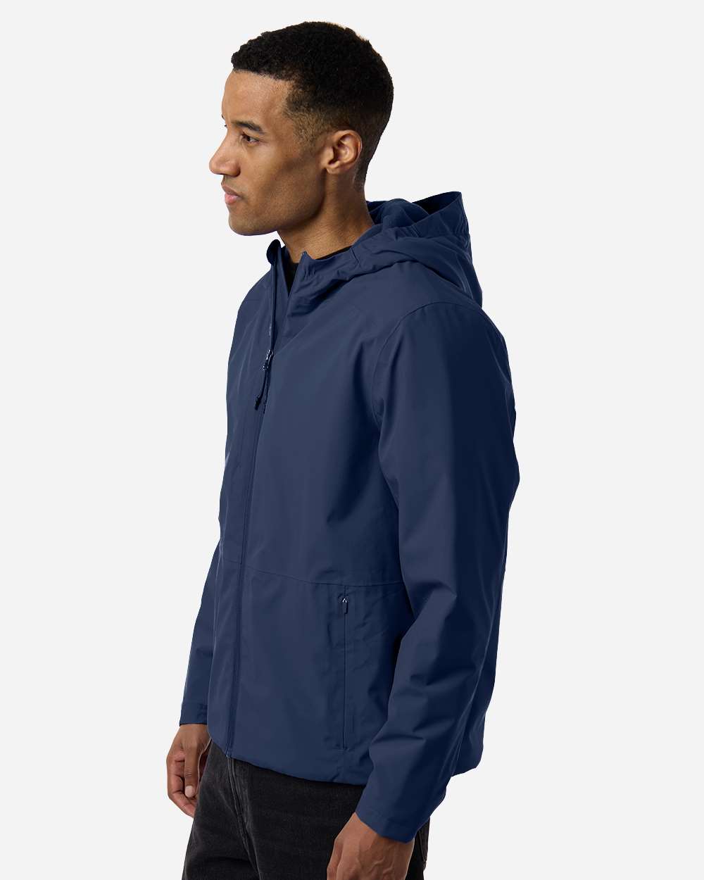 Core 365 CE812 Men's Barrier All Season Jacket with custom embroidery logo — side view — Only Custom Apparel Canada