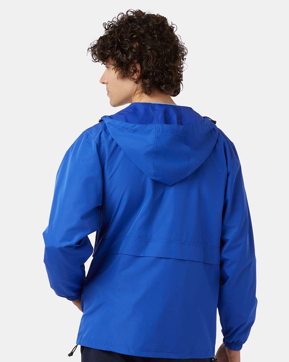 Champion CO125 Unisex Full-Zip Anorak Jacket with custom embroidery logo — side view — Only Custom Apparel Canada