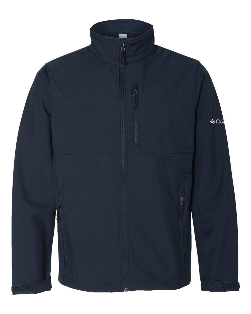 Columbia 212483 Men's Ascender Soft Shell Jacket with custom embroidery logo — back view — Only Custom Apparel Canada