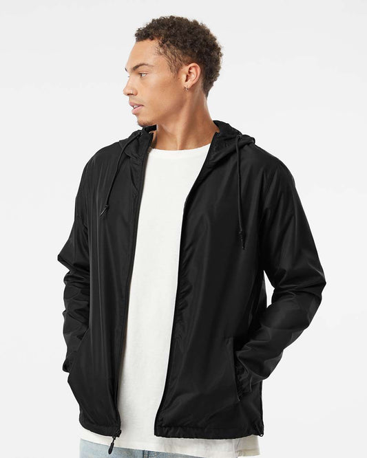 Independent Trading Co. EXP54LWZ Men's Lightweight Windbreaker Full-Zip Jacket | Custom Embroidery