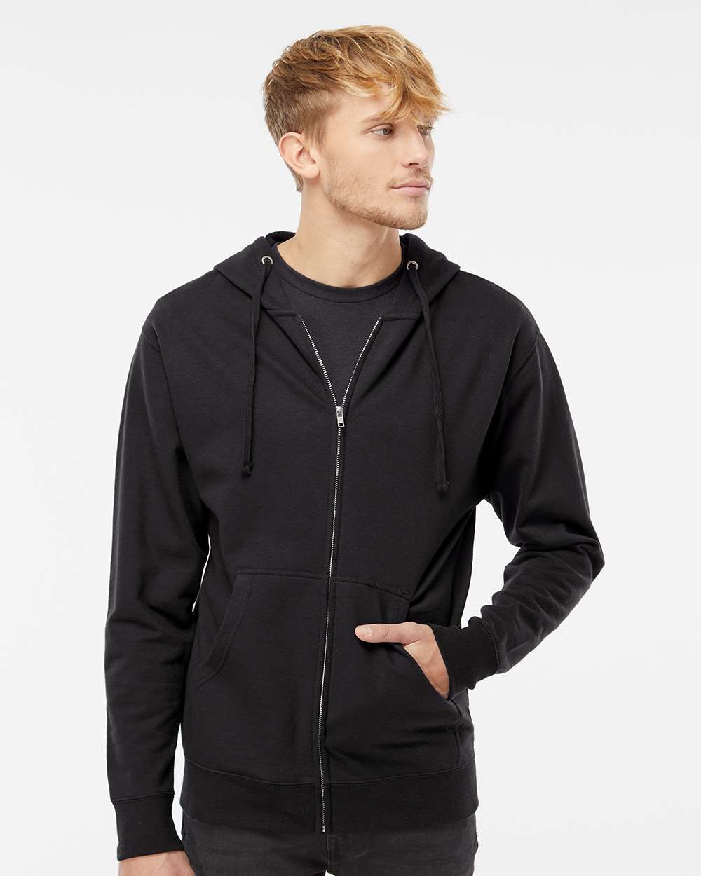 Independent Trading SS4500Z Unisex Midweight Full-Zip Hooded Sweatshirt | Custom Print