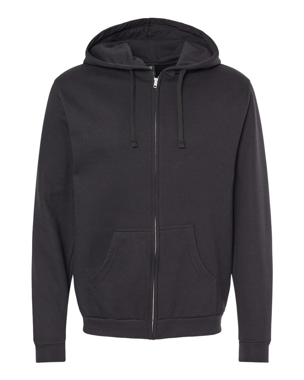 M&O 3331 Unisex Zip Fleece Hoodie with custom embroidery and print logo — side view — Only Custom Apparel Canada