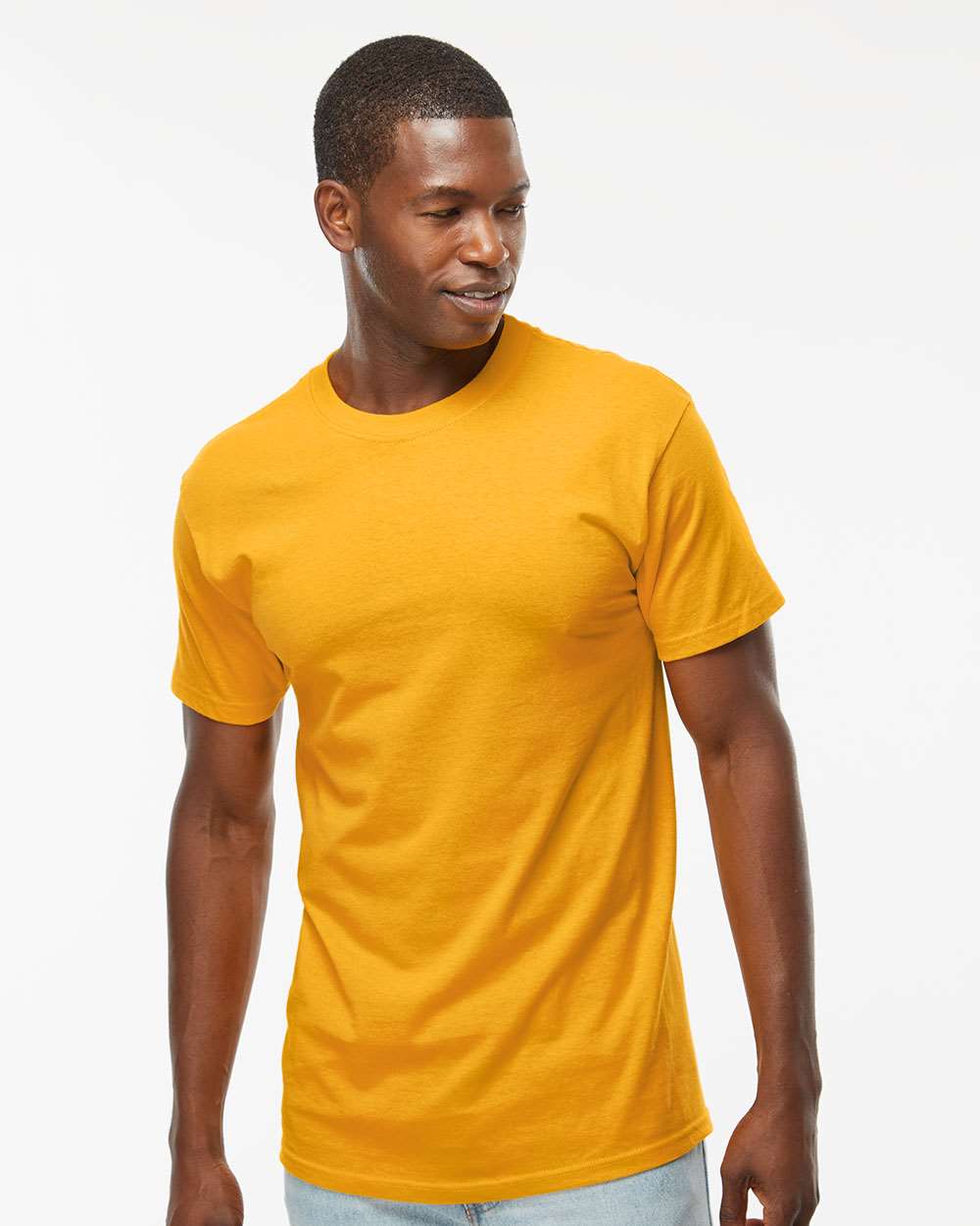 M&O 4800 Men's Gold Soft Touch T-Shirt | Custom Print