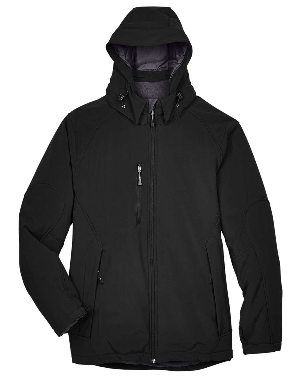 North End 88159 Men's Glacier Insulated Three-Layer Soft Shell Hooded Jacket | Custom Embroidery