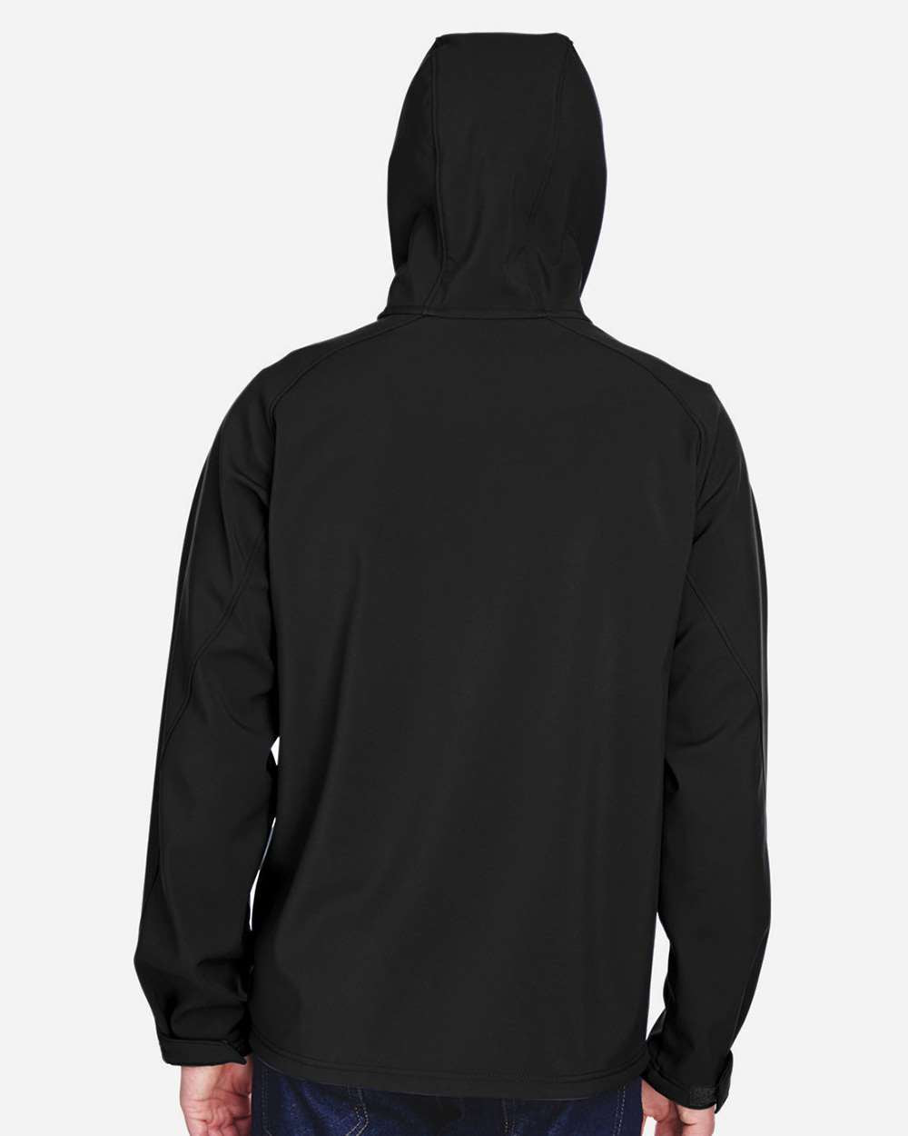 North End 88166 Men's Prospect Two-Layer Fleece Bonded Soft Shell Hooded Jacket | Custom Embroidery