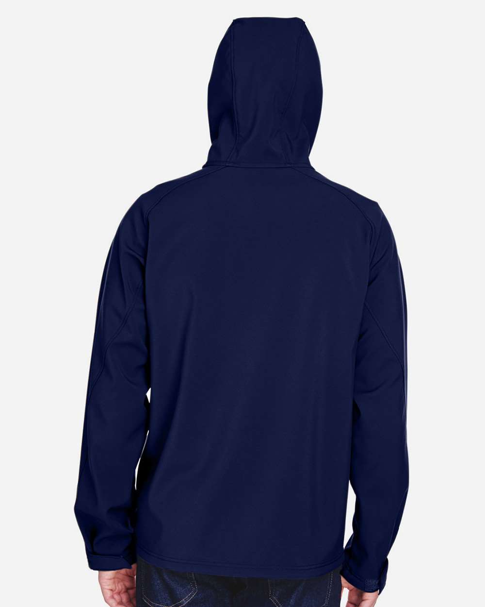 North End 88166 Men's Prospect Two-Layer Fleece Bonded Soft Shell Hooded Jacket | Custom Embroidery