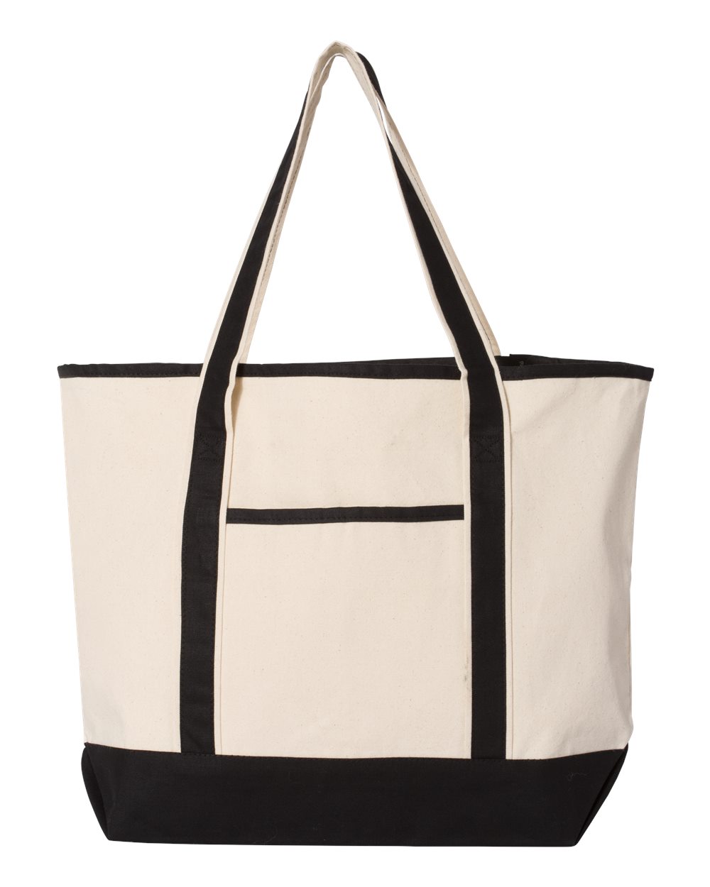 Q-Tees Q1500 34.6L Large Canvas Deluxe Tote | Custom Print & Embroidery