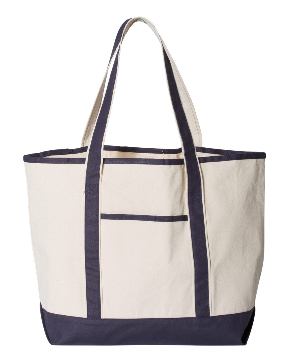 Q-Tees Q1500 34.6L Large Canvas Deluxe Tote | Custom Print & Embroidery
