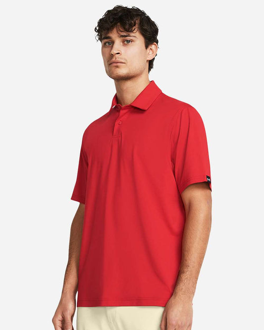 Under Armour 1383255 Men's Tech Polo with custom embroidery logo — front view — Only Custom Apparel Canada